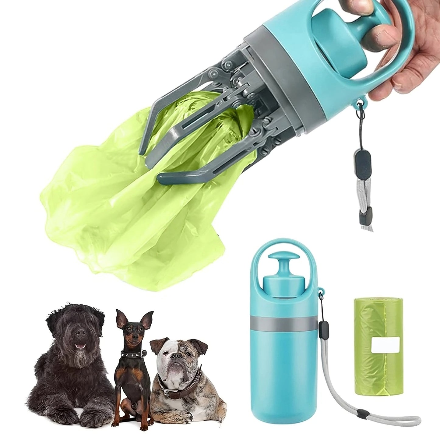 Hundekot-Greifer to go – Hygienische Kotschaufel mit Beutelspender
